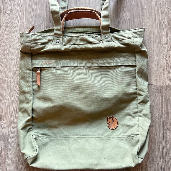 Fjallraven Tote Bag Olive Green. - Picture 1 of 7